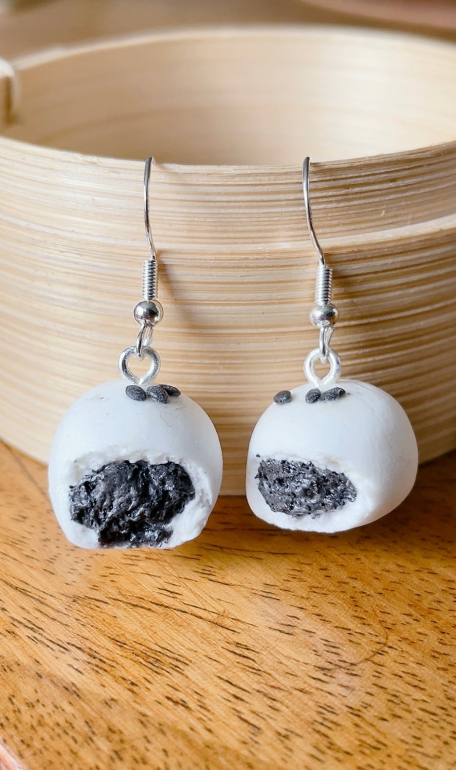 Sesame Bun Earrings