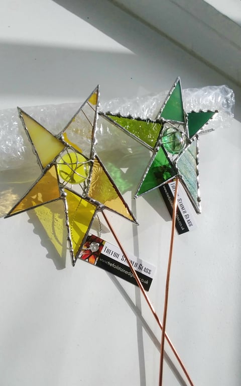 Stained Glass Plant Wand