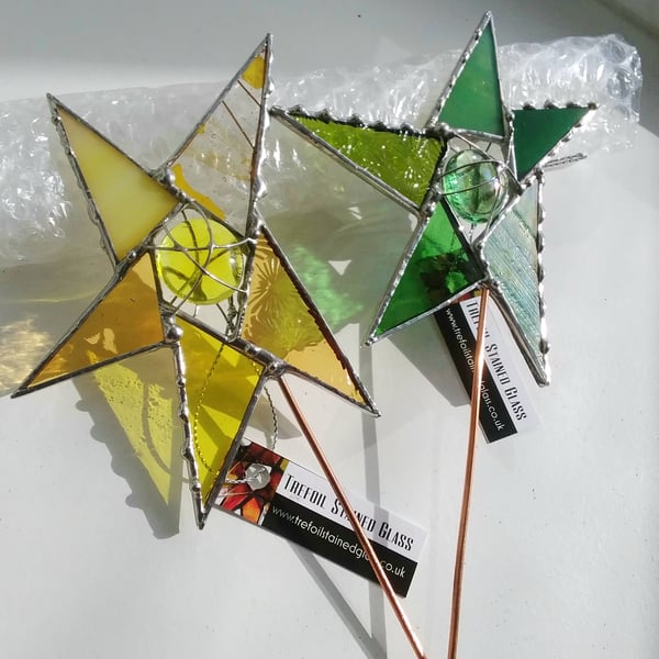 Stained Glass Plant Wand