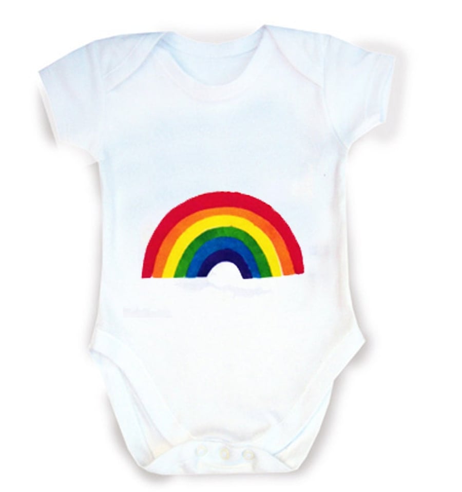 Rainbow Babygrow, Rainbow Bodysuit, Baby Gift, Baby Clothes, , 