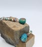 Artisan Teal Agate Dizi Agate & African Turqoise Earth  Drop Earrings  - Image 3