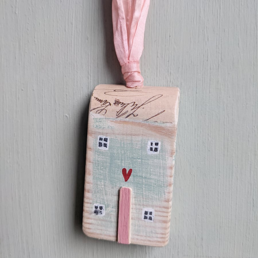 Painted House Hanging Decoration