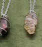 Multiple choices - Simple wire wrapped Semi-precious stones