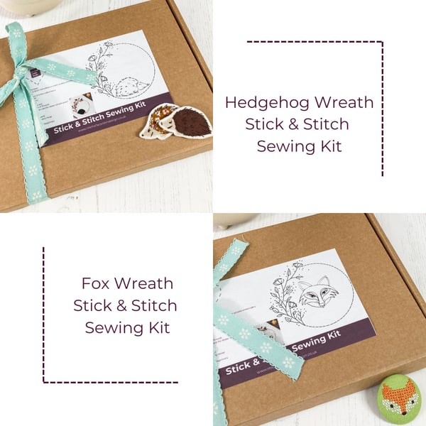 Autumn themed Stick & Stitch Sewing Kit