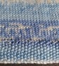 Hand Knitted Baby Blanket Blue Fair Isle Pram Blanket Gender Neutral - Image 7