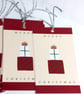 9 Christmas gift Tags, 'pretty presents', Christmas gift accessories - Image 2
