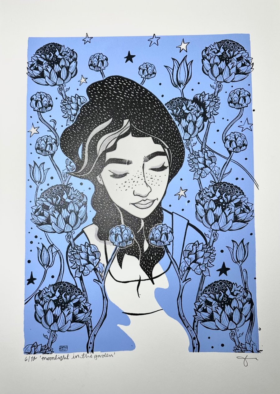 Moonlight in the garden