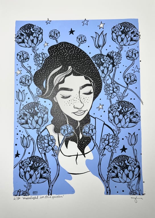 Moonlight in the garden