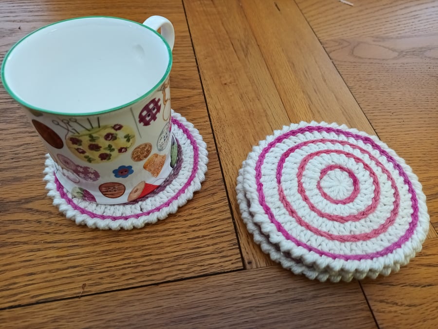 Crochet coasters 