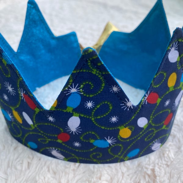 Christmas Cracker Hats Tin of 4 or 6, Reusable Reversible Fabric Party Hats