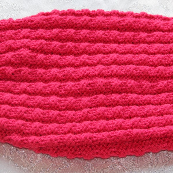 Hettie Whippet Hand Knitted Pink 'Croc' Tank
