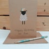  Birthday Card, Happy Birthday to Ewe