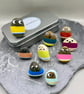 Flomzel Feeling Faces - tin of 9 pebble emotion characters