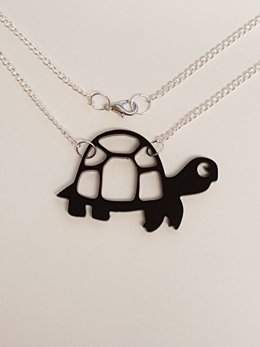 Tortoise Turtle Necklace - Acrylic
