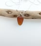 Dainty Brown Seaham Sea Glass Necklace