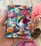 Fabric tea bag holder case pouch tea sachets afternoon tea travel work wellbeing - Image 7