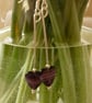 Purple Heart Dangle Earrings - Image 3