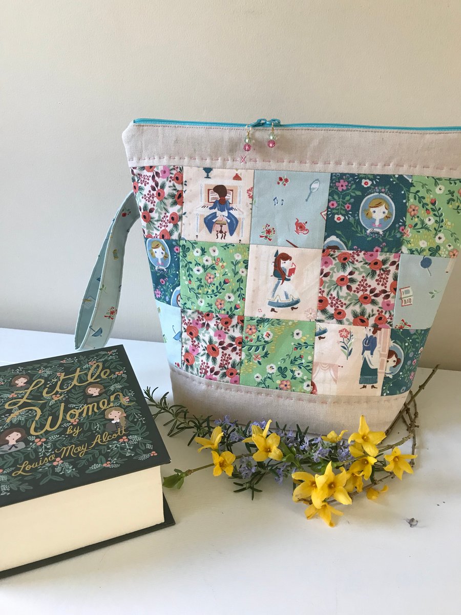 Little Women zippy project bag