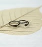 Silver Sleeper Hoop Earring 9mm Tiny Overlap Helix Piercing Hoops - Image 7