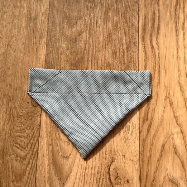 Blue Patterned Medium Dog Bandana 