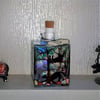 Elephant Flower - Handpainted Bottle Lamp
