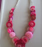 Pink Vision Button Necklace - Image 4