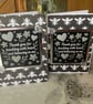 Teacher thank you gift. Double notepad and coordinating greeting card.