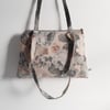 Seconds Sunday Zip up shoulder bag in faded vintage Sanderson roses print