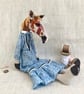 Handcrafted Textile Doll- Cherry the Horse 