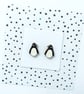 Penguin Earrings, Penguin Studs, Silver Plated or Sterling Silver Backs - Image 3