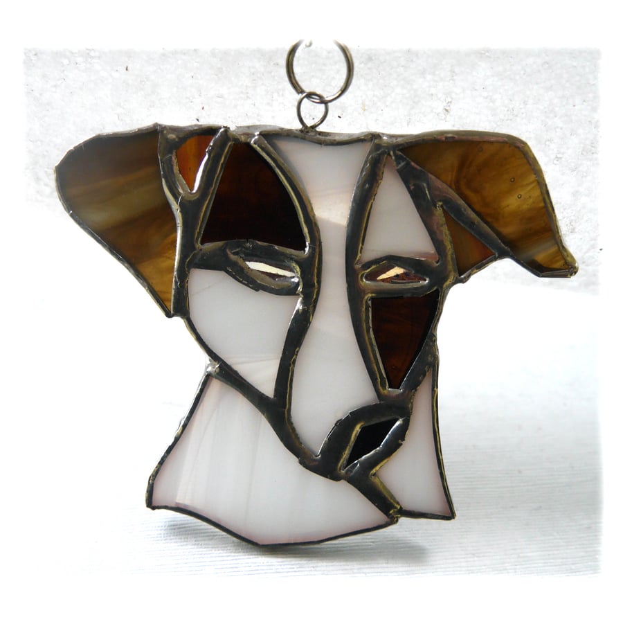 Jack Russell Suncatcher Stained Glass Dog Terrier
