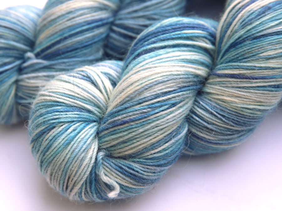 SALE: Polar Bear - Squashy merino alpaca nylon 4-ply yarn