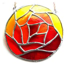 Stained Glass Suncatcher Fire Ball  Autumn Leaves 006