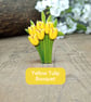 Tulip Brooch, Handmade Tulips Pin, Orange Tulip Bouquet, Wooden Flower Badge - Image 9