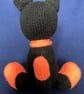 Halloween Black and Orange Cat – shelf decoration gift - Image 3
