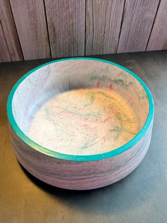  Jesmonite Marbled Bowl