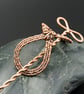 Copper Wire Weave Hair Slide or Shawl Pin - Image 2