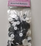 100g Assorted Colours & Size Buttons, Knitting & Sewing Supplies