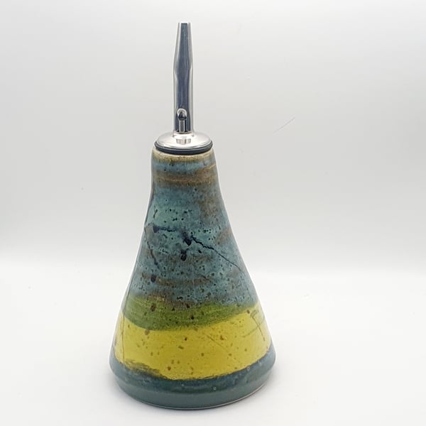 Stoneware oil bottle