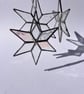 Unique Patchwork stained glass star decoration in clear - Image 3