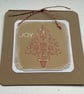 CHRISTMAS CARDS. Scandi-style. ' Joy' ( pack of 4) .Elegant tree. - Image 4