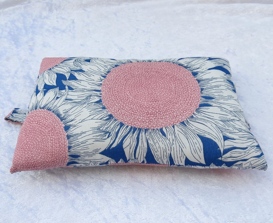 Mouse wrist rest, wrist support, Liberty Tana Lawn, sunflowers