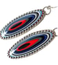 Fordite Earrings Sterling Silver Oval Drop Dangle Jewellery Gift Handmade - Image 2