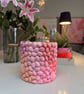 Large Pink & Coral Seashell Planter with Inbuilt Drainage – Coastal Décor - Image 4