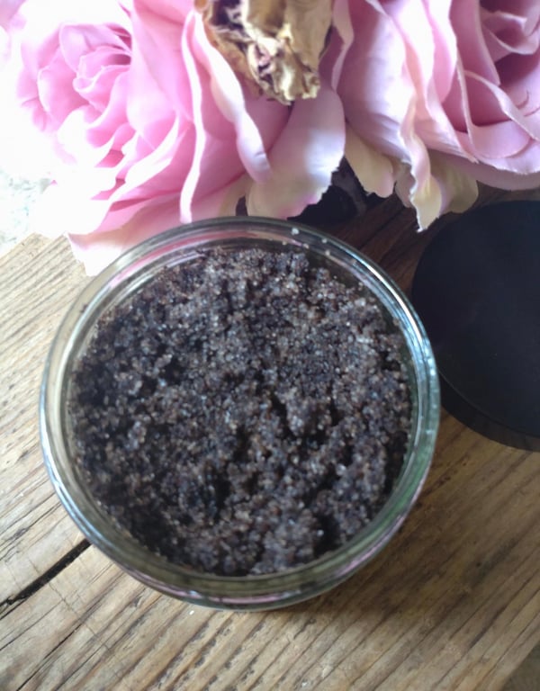 Organic Caffe Mocha Body Scrub, Cacao and Dead Sea Salt Blend, 250ml.