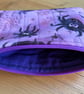 Spider Print Quilted Fabric Midi Purse - Image 4