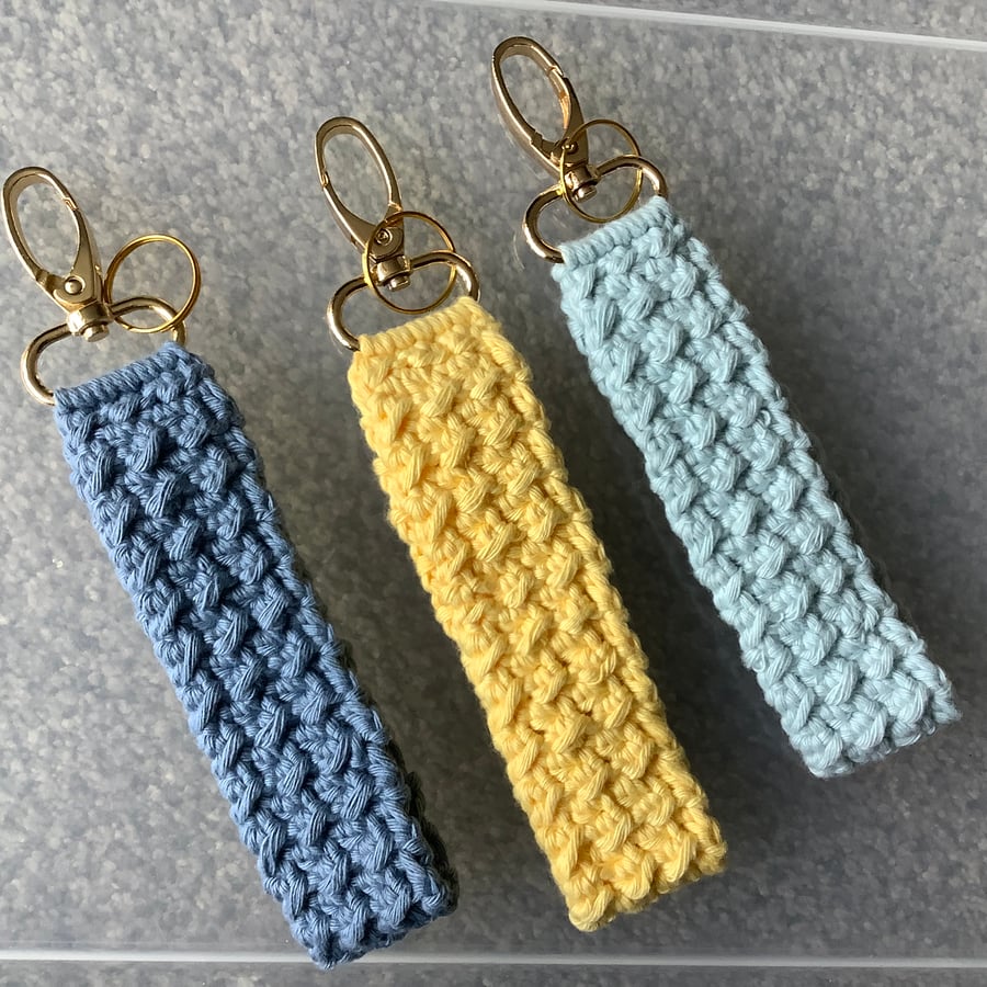 Crochet Wristlet Keyring Keychain
