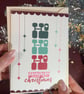 Retro Ho Ho Ho Christmas Card.Mid Century Modern Merry Christmas Card. - Image 3