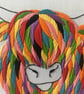 Embroidery Kit - Highland Cow Hand Embroidery Kit - Image 5