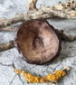 Bird Nest Bowl, Rustic Clay, Mini Trinket Dish, Wabi-Sabi Bark Bowl - Image 5